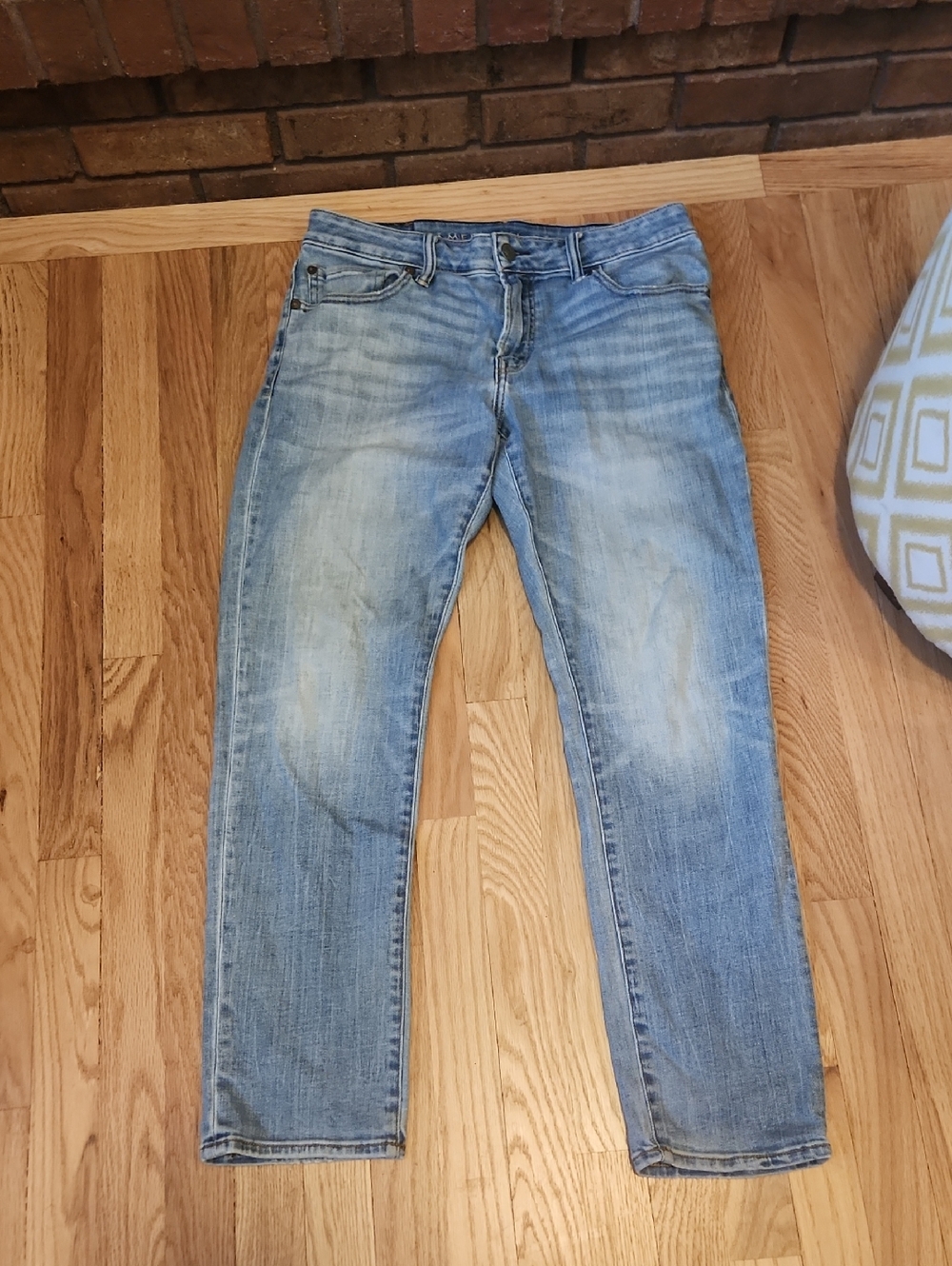 American Eagle Outfitters Light Wash Next Level Airflex Slim Straight Denim Jean
